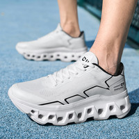 Chaussures de sport pour hommes 2026, vente en gros d'usine, logo personnalisé, nouveau design, en maille respirante, à lacets, confortables, légères, antidérapantes