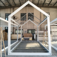 Casa Modular Prefabricada con Estructura de Acero Galvanizado para Casa Pequeña Portátil