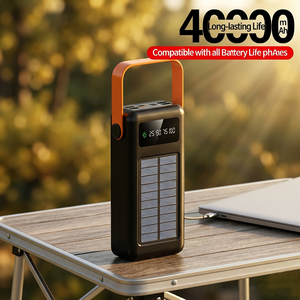 Fabrieks-OEM/aangepaste 50000mah draagbare oplaadbare powerbank met hoge capaciteit, inclusief handvat en LED-campinglamp, essentiële outdoor-artikelen - Product Image 2