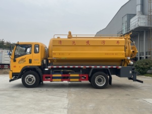Camion <span class=keywords><strong>de</strong></span> dragage à aspiration puissante Haoman, équipé d'une fonction <span class=keywords><strong>de</strong></span> lavage haute pression pour le nettoyage et le <span class=keywords><strong>drainage</strong></span> des canalisations - Product Image 4