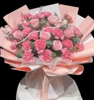 Offre Spéciale Papier Ouya Bicolore, Matériel d'Emballage Floral, Papier d'Emballage pour Bouquet Floral DIY pour la Saint-Valentin Qixi