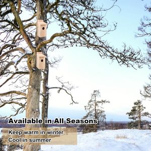 Best Verkopende Hoge Kwaliteit Outdoor Opknoping Houten Vogelhuis Hoge Kwaliteit Milieubescherming Hout Vogelhuis - Product Image 4