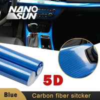 Film Adhésif de Recouvrement pour Voiture en Fibre de Carbone 5D Haute Polymericité Brillante, Épaisseur 6,5 mil, Luxe, Anti-Jaunissement, Étanche - Meilleure Vente