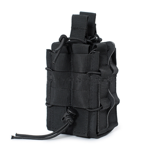 Bolsa de revista doble compatible con MOLLE para soporte de cinturón de fijación rápida de 2 capas de <span class=keywords><strong>9mm</strong></span>/5,56 con nailon duradero y diseño de liberación rápida - Product Image 4