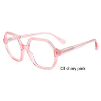 Vente rapide de conception populaire avec des montures optiques de stratification d'acétate carré de lunettes de couleur brillante pour les femmes