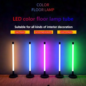 Lampe sur pied LED suspendue T8 E14, blanc, rose, <span class=keywords><strong>vert</strong></span>, rouge, bleu, tube LED RGB avec télécommande - Product Image 2