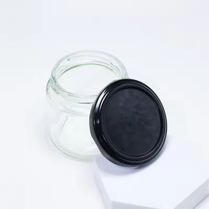 Offre Spéciale – Bocaux en Verre Ronds Transparents à Large Ouverture pour Confiture, Miel, Cornichons et Sauces, avec Couvercle Métallique – 250 ml, 500 ml, 8 oz, 16 oz - Product Image 4