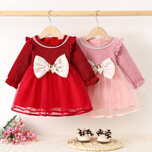 Venta al por mayor 1644 Vestido <span class=keywords><strong>de</strong></span> Otoño Invierno para niños Falda <span class=keywords><strong>de</strong></span> princesa <span class=keywords><strong>de</strong></span> empalme <span class=keywords><strong>de</strong></span> malla <span class=keywords><strong>de</strong></span> terciopelo grueso para <span class=keywords><strong>niñas</strong></span> con decoración <span class=keywords><strong>de</strong></span> encaje Estilo dulce - Product Image 6