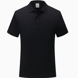 Camiseta de Mujer Negra de Punto, Manga Corta, Personalizada, Transpirable, Casual, Largo Regular, Color Sólido, Algodón/Fibra de Bambú - Product Image 2
