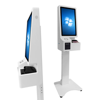 Kiosque d'inscription et de contrôle d'accès Sinmar AI avec scanner de passeport en libre-service, lecteur de cartes RFID et intelligence artificielle pour les hôpitaux