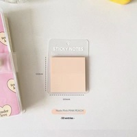 Notes autocollantes couleur Morandi, onglets carrés réutilisables N fois, marqueurs de page, petit bloc-notes pour marqueurs de livre, vente en gros