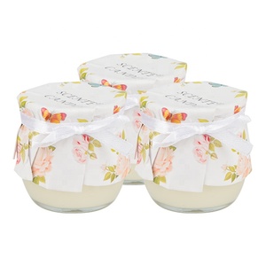Kendi kaca bening dekorasi rumah mewah lilin kedelai beraroma <span class=keywords><strong>Mini</strong></span> kustom lilin pribadi minyak esensial alami - Product Image 1