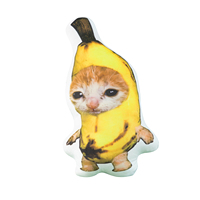 Bantal Boneka Hewan Peliharaan Kucing Anjing Isi Kapas PP, Cetak Dua Sisi, Bantal Sandaran yang Dapat Dipeluk, Hadiah untuk Remaja