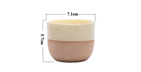 Vela Aromática Nórdica de Cerámica Moteada en Dos Tonos, Vela de Cera de Soja Natural en Frasco con Base de Terracota para Decoración del Hogar