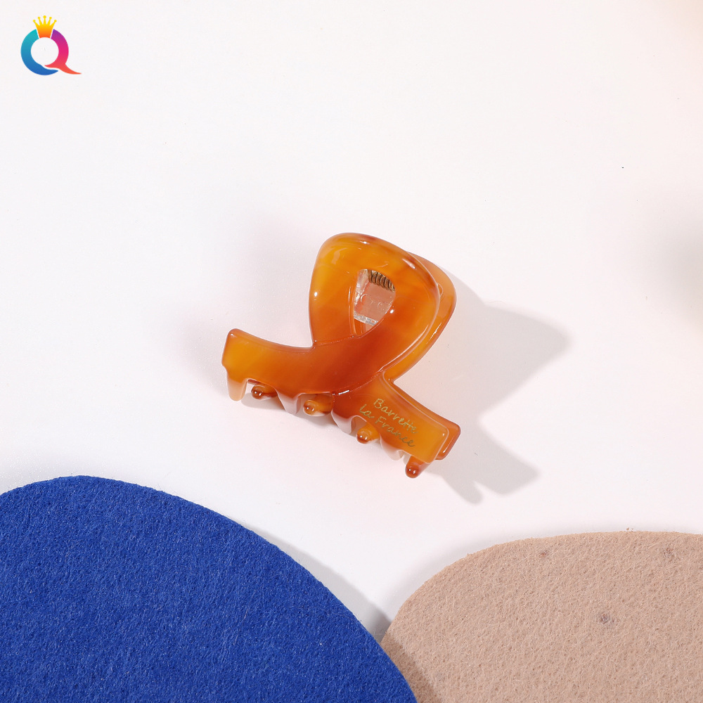 Etichetta acetato oro 4cm colore Cross-caramello