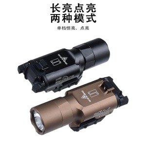 Lampe torche tactique X300U, batterie Cr123a, lumière LED, utilisation en extérieur, utilisation sur casque, étanche, alliage d'aluminium, haute luminosité - Product Image 3