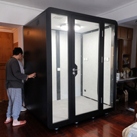 PYinC |   Cabine insonorisée mobile, montage et démontage illimités, facile à déplacer, pour le bureau, le repos ou la méditation.