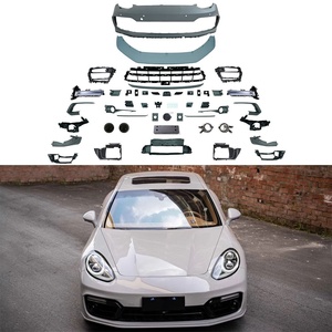 Kit de conversion de pare-chocs avant pour <span class=keywords><strong>Porsche</strong></span> Panamera 970.2 (2014-2016) au style 971 GTS, kit carrosserie complet avec grilles et supports - Product Image 1