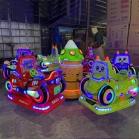 Mini Carrousel Électrique Portable en Forme de Bulldozer pour Enfants Intérieur Extérieur Kiddie Amusement Ride