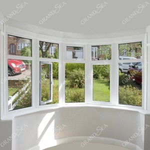 Fenêtre à <span class=keywords><strong>baie</strong></span> classique à prix abordable en aluminium blanc avec double vitrage trempé, 3 panneaux - Product Image 4