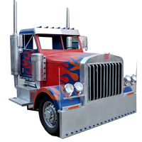 Özel yaşam boyutu demir sanat retro araba kafa transformatörler Optimus Prime kamyon kafa modeli büyük bar otel alışveriş merkezi dekorasyon