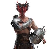 Masque de dragon d'Halloween en PU pour déguisement de fête, carnaval, cosplay, décoration, livraison directe transfrontalière