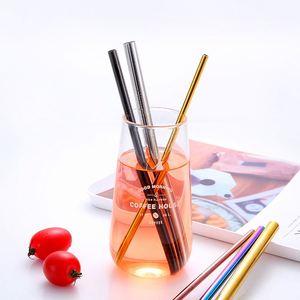 Customized 304 Stainless Steel Metal <b>Drinking</b> Set Colorful Reusable <b>Straws</b> Eco-Friendly Case Bar Accessories Cover Styles - Product Image 4