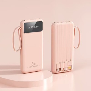 Batterie externe portable 30000mAh, charge rapide 22.5W, écran LED, câble intégré, sangle de transport, batterie de secours pour les voyages en plein air - Product Image 3