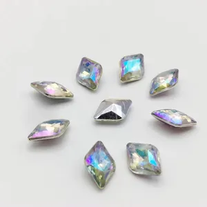 Acrylic Diamond Shaped Pointed Water Jewelry Loose Rhinestones for Garments Shoes Bags and Accessories