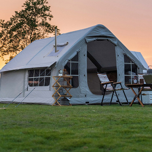 Tente Gonflable d'Extérieur 385x260x200cm en Polyester 150D à Fibres Longues, Grand Espace Intégré, Imperméable, Idéale pour le <span class=keywords><strong>Camping</strong></span>, Installation Facile - Product Image 3