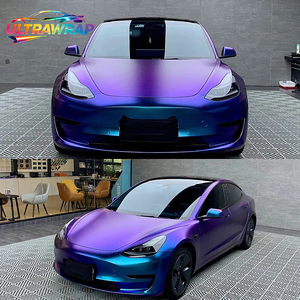 Vinilo Adhesivo para Autos Unigraphix, Brillante o Mate, Color Azul Púrpura Camaleón, con Purpurina, para Envolver la Carrocería - Product Image 5