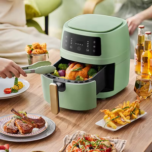 2024 Новое поступление бытовой 9 л сенсорный экран Двойная воздушная фритюрница с цифровым дисплеем умная воздушная фритюрница с <span class=keywords><strong>2</strong></span> независимыми корзинами - Product Image 6