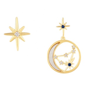 Emnel 2023 constelaciones nácar <span class=keywords><strong>monn</strong></span> Fancy mujer s925 occidental Starburst pendientes - Product Image 1