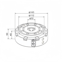 Mandrin pneumatique à point zéro 3A-110114 de 2,2 kg avec capteur et déverrouillage pneumatique 0,8-1,2 MPa pour serrage automatisé
