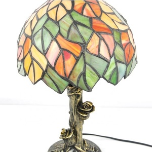 LongHuiJing Wholesales 8Inch Antique Stained Glass Lampshade Desk <b>Lights</b> tiffany Style Desk <b>Lights</b> for Home Decorations - Product Image 4