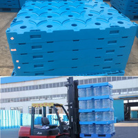 Certification professionnelle UE Chariot élévateur composite simple face à 4 voies Bonne qualité Palettes seau en plastique bouteille de 5 gallons