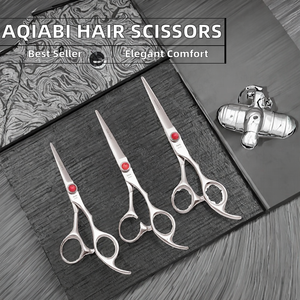 Tijeras de Corte de Pelo Profesionales Quirúrgicas Creativas de 5.5 Pulgadas, Acero Inoxidable 9CR13, 58-60HRC, para Diestros, Modelo A9013, Hoja Afilada - Product Image 2