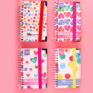 Suministros de oficina escolares personalizados, organizador de Agenda de banda elástica de tapa dura, planificador con Esquina de Metal, cuaderno en espiral, diario - Product Image 6