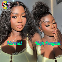 Wig Rambut Asli 360 Lace Front Wig Lurus HD Transparan 360 Full Lace Wig untuk Wanita Pre Plucked Dengan Baby Hair Kepadatan 250