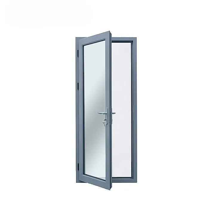 Rogenilan porte en aluminium battante porte d'entrée automatique battante coulissante porte à battants insonorisée