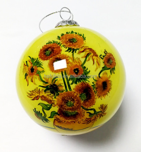 Bolas navideñas <span class=keywords><strong>de</strong></span> cristal <span class=keywords><strong>de</strong></span> <span class=keywords><strong>flor</strong></span> <span class=keywords><strong>de</strong></span> <span class=keywords><strong>almendro</strong></span> <span class=keywords><strong>de</strong></span> <span class=keywords><strong>Van</strong></span> <span class=keywords><strong>Gogh</strong></span>, adornos navideños pintados a mano para decoración festiva - Product Image 5