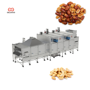 Máquina Tostadora de Cacahuetes Industrial de Pequeña Escala, Doméstica, de Acero Inoxidable 304, Línea de Tostado de Cacahuetes en Venta - Product Image 1