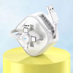 โลโก้ธุรกิจแบบกำหนดเองพร้อมที่เก็บสายชาร์จโทรศัพท์แบบ 4 in 1 Micro Multi USB Type-C - Product Image 5