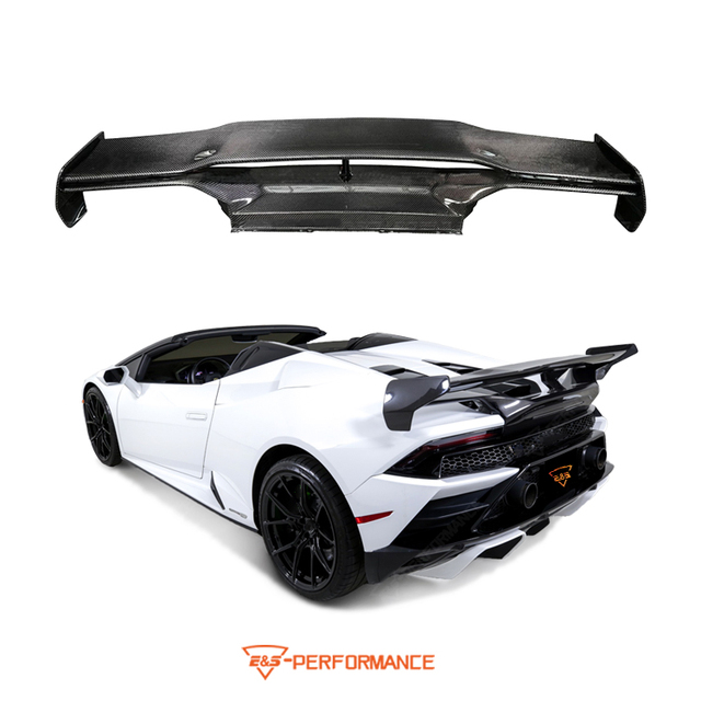 Carbon Body Parts Upgrade to V Double-layer Style Spoiler for Lamborghini LP610 EVO Carbon Fiber Rear Wing Car Accessories