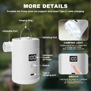Bomba <span class=keywords><strong>de</strong></span> Aire Multifuncional para Camping y Viajes, 3600mAh, con <span class=keywords><strong>Bolsa</strong></span> <span class=keywords><strong>de</strong></span> Vacío, Mejor Vendedor en Europa, Fabricante, Mayorista, Profesional - Product Image 5