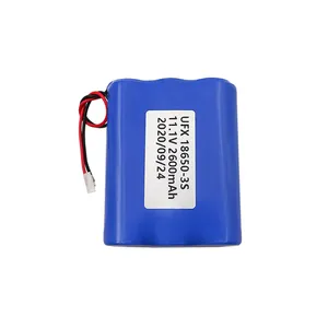 Professional Polymer Lithium-ion Cell Manufacturer Custom Drone Rechargeable Li-ion Battery UFX 18650-3S 2600mAh 11.1V High Qual