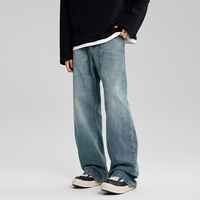 Jean slim pour homme, style hip hop, denim, noir, haute qualité