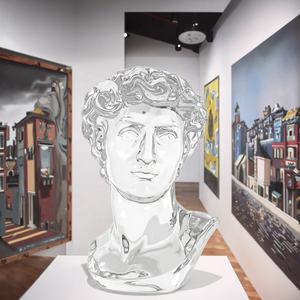 Op maat gemaakte artistieke avatar harsfiguren, handgeschilderd, transparante harsmaterialen, creatieve huisdecoratie sculptuur, ZY merk - Product Image 5