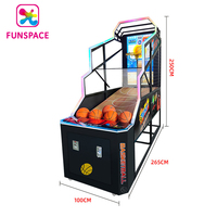 Machine de jeux vidéo d'arcade, vente en gros, écran de 55 pouces, tir d'arcade, basket-ball, pièces de monnaie