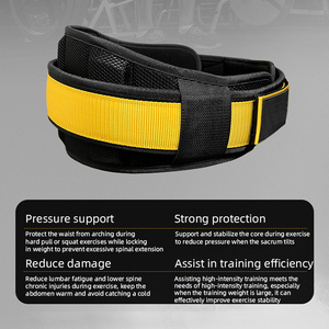 Cinturón de Protección Profesional para Levantamiento de Pesas, Cinturón de Soporte para Sentadillas y Peso Muerto, Protectores Deportivos para la Cintura, Protección para Entrenamiento - Product Image 5